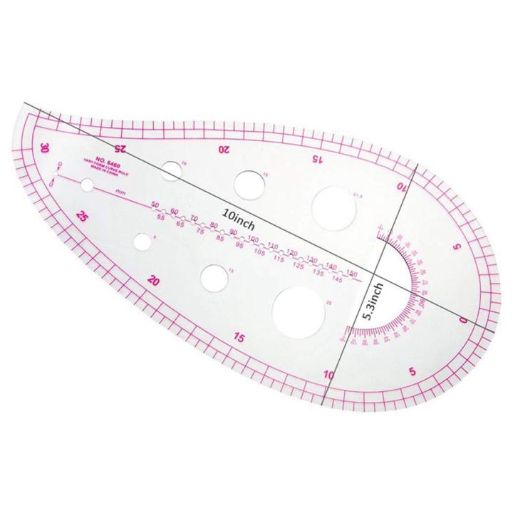 Chablon Ruler 4 Pcs Sew French Curve Metric Shaped Ruler Bendable Drawing Template ...