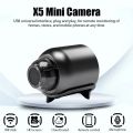X5 Mini WiFi Camera Included Sound Detector App Control for Home Office Micro USB Baby Monitor Take Screenshots Record Videos. 