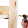 Right Angle Drill Attachment, All Metal Body 90 Degree Drill Adapter with Detachable Handle, Drill Bit Corner Adapter.