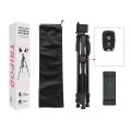 3388 1.3m Portable Phone Live Selfie Tripod DV SLR Camera Stand (Black). 