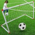2 Pieces Indoor Mini Folding Football Soccer Ball Goal Post Net - Enjoy A Game Of Mini Football With This Set Of Two Indoor Folding Goal Posts - Perfect For Small Spaces.