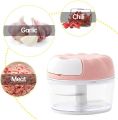 Mini Garlic Chopper, Portable Food Chopper, Garlic Press for Chop Onion, Ginger, Vegetable, Pepper, Spice, Meat, Baby Food, Food Processor.