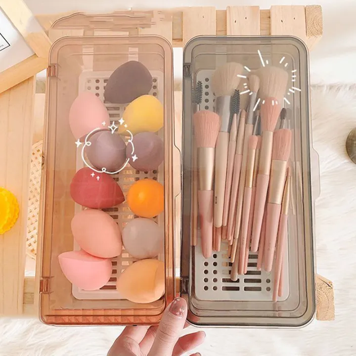 Transparent%20Makeup%20Brush%20Storage%20Box%20Dustproof%20Beauty%20Egg%20Lipstick%20Storage%20Box%20With%20Cover%20Portable%20Desktop%20Storage%20Bucket%20-%20Image%203