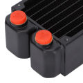 Copper Radiator TSRPH80 Copper Fin Water Cooled 45mm Double Layer Copper Cooling Radiator.