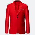 Luxury 3 piece men's wedding suit fashion men's slim solid color business office suit sets large size men Blazer+ pants + vest. 