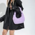 Women's Bag Quilted Top Handle Bag Pleated Bubbles Cloud Shoulder Bag Cute Causal Handbags Purse Hobo Bag Ladies Small Tote Bags.