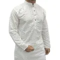 White panjabi for men high quality | White indian panjabi for men low price | Indian chicken fabrics panjabi for men new collection 2026. 