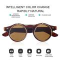 SE Classic Steampunk Goth Glasses Goggles Round Flip Up Sunglasses Eyeglass.