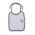 White Color Printed Cotton Washable Bibs For Baby. 