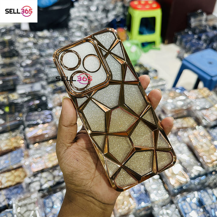 Infinix Hot 30 Luxury Diamond High Quality Fixed Glitter Phone Case Back Cover
