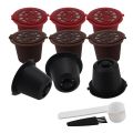 Coffee Filter Coffee Capsules Cup Reu For  4PCS With Spoon Brush. 