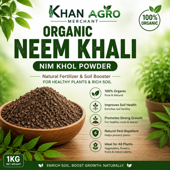 Neem Khol Powder 1KG – Premium Organic Soil Enricher