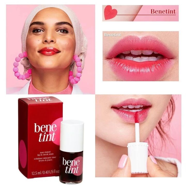 12.5ml Rose Red Liquid Blush Lip Cheek Rouge Lip Glaze Lip Stain Lasting Matte Eyeliner Pencil Non Smudge Lip Plumper Serum