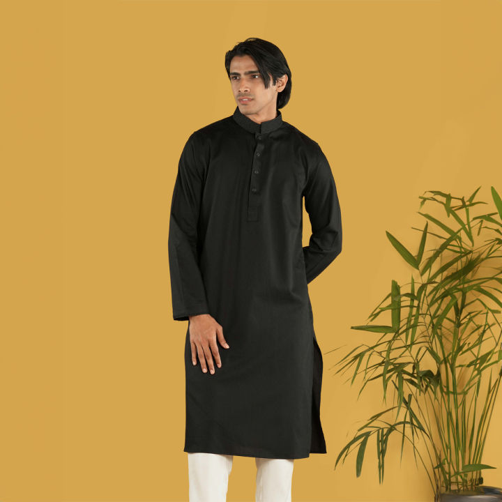 TORR Black Men's Panjabi