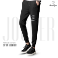 Premium Quality Black Cotton Trendy Joggers for Men. - Trouser For Men.