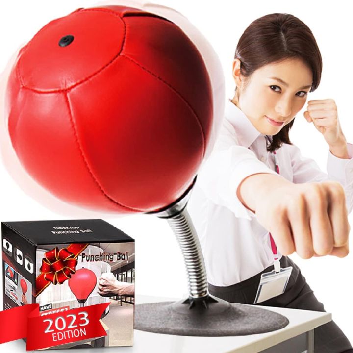 Desktop punching bag with pumper self suction table punching speed bag