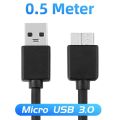 FONKEN USB 3.0 Micro B Cable For External Hard Disk Drive HDD Cord AM-Micro3.0 Charging Cable For Samsung NOTE3 S5 Phone Cable. 