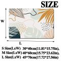 Easy To Clean Creative Bathroom Carpet Rectangle Quick-drying Diatom Mud Mat 3 Size Durable Bath Floormat Bathroom Supplies.