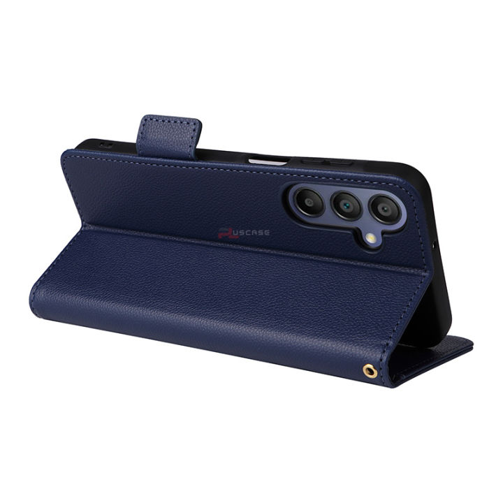 PlusCase%20for%20Samsung%20Galaxy%20A16%204G%205G%20Premium%20Leather%20Camera%20Protection%20Durable%20TPU%20Shell%20Folio%20Phone%20Case%20-%20Image%204