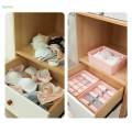 Socks Underwear Closet Storage Box Lingeries Storage Bins Storage Container Dividers, Multifunction Dresser Drawer Organizer for Bra Lingerie. 