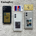 For Vivo Y03 Case Soft Card Bag Case Card Holder Transparent Wallet Cover For VIVO Y03 Back Cover Phone Cases.