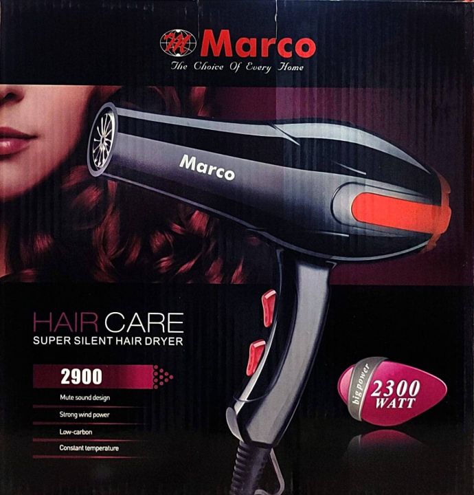 Marco MHD-2900 Red & Black Hair Dryer