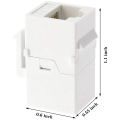 Ethernet Keystone Coupler, 40Pack Cat6 RJ45 Keystone Jack Inline Female Connectors.