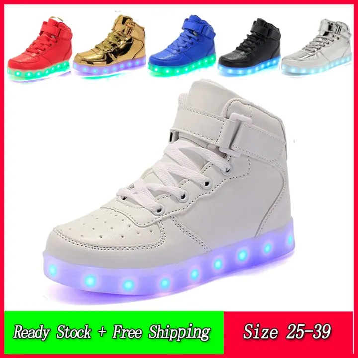 USB%20Charging%20Led%20Children%20Shoes%20Light%20Up%20Casual%20Boys&Girls%20Luminous%20Sneakers(white)%20-%20intl%20-%20Image%202