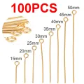 100pcs 316L Stainless Steel Flat Head Pin For Jewelry Making Supplies Ball pins Jewelry Findings Headpins Eye Pins Accessories. 