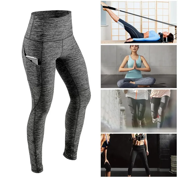 Women's%20High%20Waist%20Yoga%20Pants%20Tummy%20Control%20Workout%20Running%204%20Way%20Stretch%20Yoga%20Leggings%20Tights%20with%20Pocket%20-%20Image%205