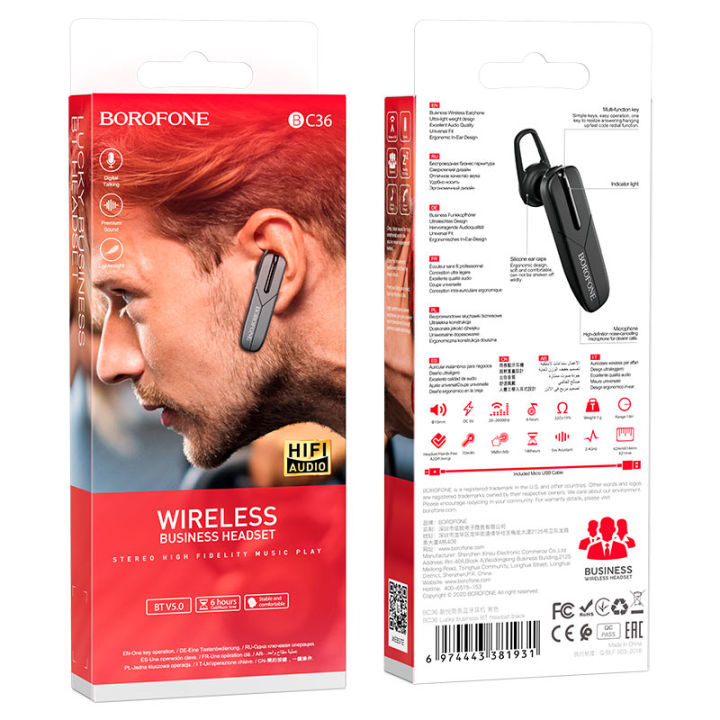 Wireless headset BC36 Lucky Bluetooth