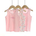 Three piece new clothing children's boys spring/summer bottom vest, elastic Lycra cotton.