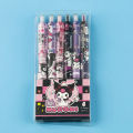 6 Pieces Box Kuromi V2 Black Ink Ballpoint Pens Journaling Student Stationery Set School, Gifts, Artists.