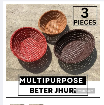 3Pis Premium Set Plastic Mini Busket