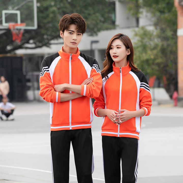 Three-piece junior high school class uniform, college style black and ...