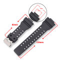 Suitable for Capper Western Europe G-shock strap High-grade PU strap ga110 convex 16mm replacement watch strap H model. 