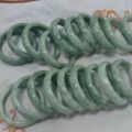 Real Jadeite Natural Ice Green Jade Bangle Original Certified Luxury Bracelet For Women Wholesale Gifts Girlfriend. 