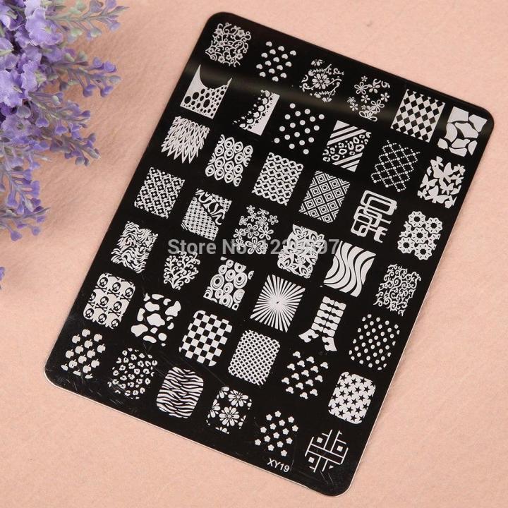 Nail%20Art%20Large%20Stamping%20Template%20Image%20Plate%20-%20XY-19%20-%20Image%203