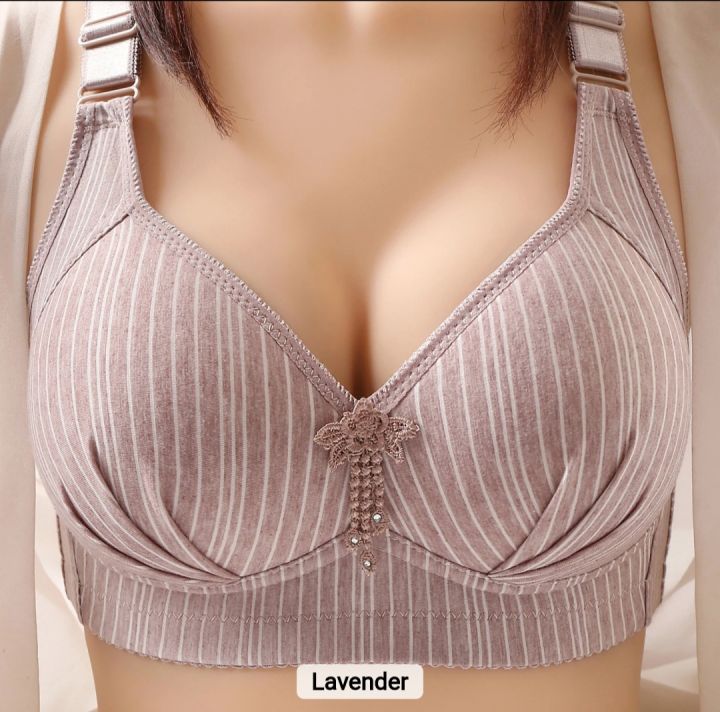 Imported Women Solid Seamless Push Up Wire Free Bralette Soft Female Breathable bra