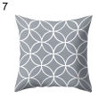 Gray Geometric Square Throw Pillow Protector Case Cushion Cover Bedding Articles.