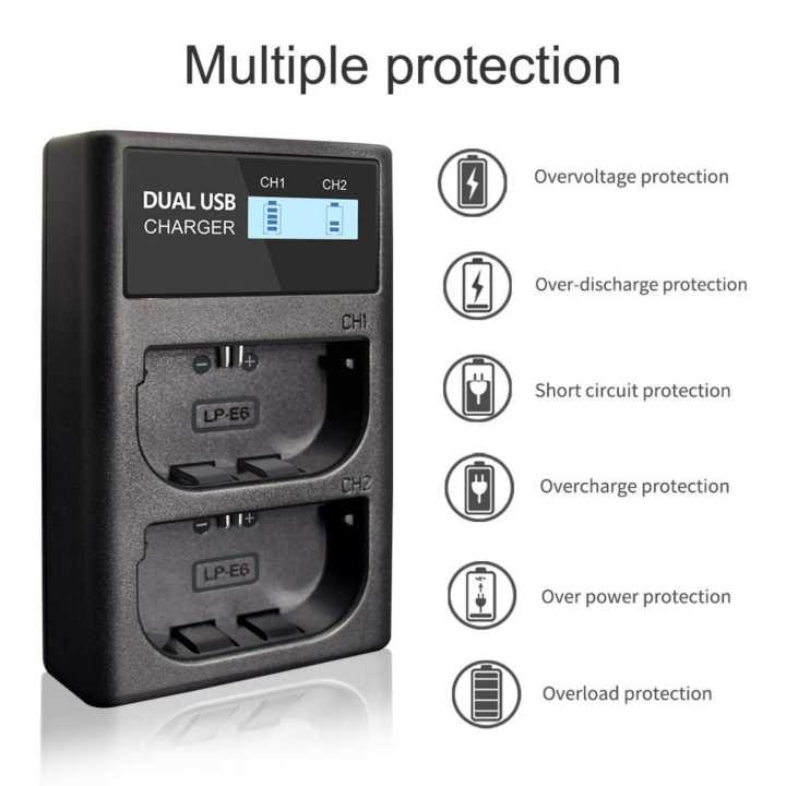 Canon%20LP-E6%20Dual%20Charger%20for%2060D%2070D%2080D%206D%207D%20Camera%20-%20Image%203