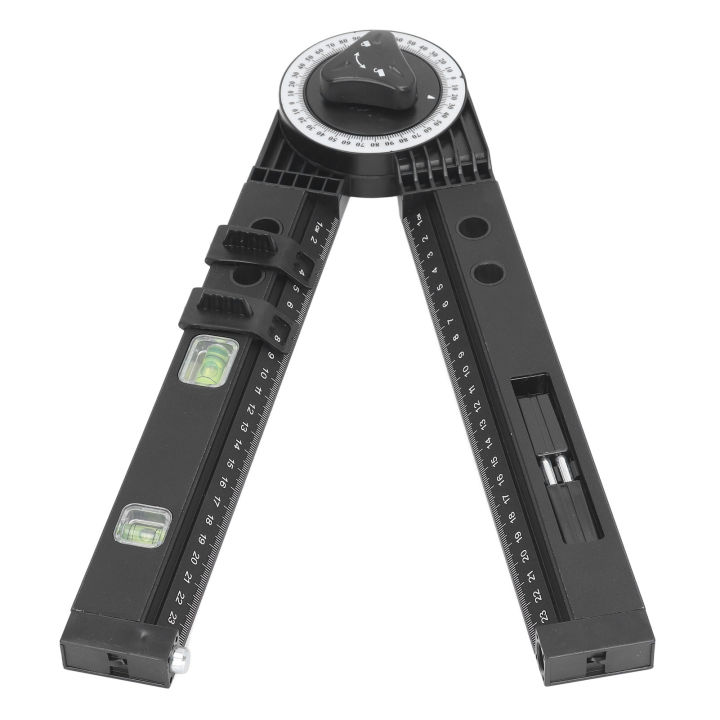 Woodworking Protractor Tool With Level Gauge Angle Finder Protractor DIY