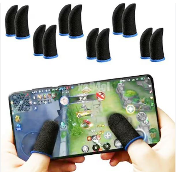 (8%20Pcs)%20Mobile%20Finger%20Sleeve/Press%20Trigger%20Game%20Controller%20Sweatproof%20Gloves%20for%20Mobile%20Gaming%20/%20Finger%20Sleeves%20-%20Image%204
