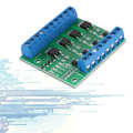 PWM MOS FET Module 4-Channel PLC Amplifier Circuit Board Driver 3-20V to 3.7-27VDC 10A. 
