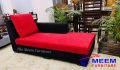 Divan Sofa Black & Red  Color. 