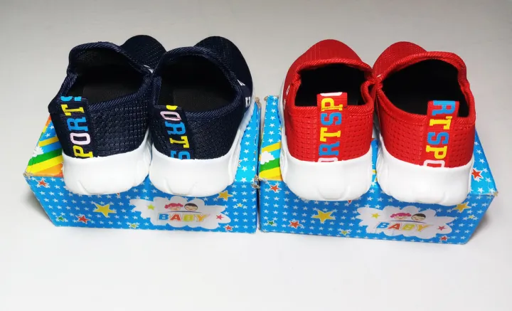 (2-5%20Yrs)%20Red%20Color%20Kid%20Casual%20Mesh%20Surface%20Sneakers%20Magic%20Sticker%20Anti-slip%20Boy%20&%20Girl%20Sports%20Shoes%20-%20Image%205