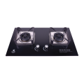 Gazi Smiss Tempered Glasss Gas Stove High quality Auto Double Burner B-235 LPG /NG Gas Useable..