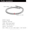 100% 925 Sterling Silver Cuban Link Chain Bracelet Men 3MM 4MM 5MM 6.3. 