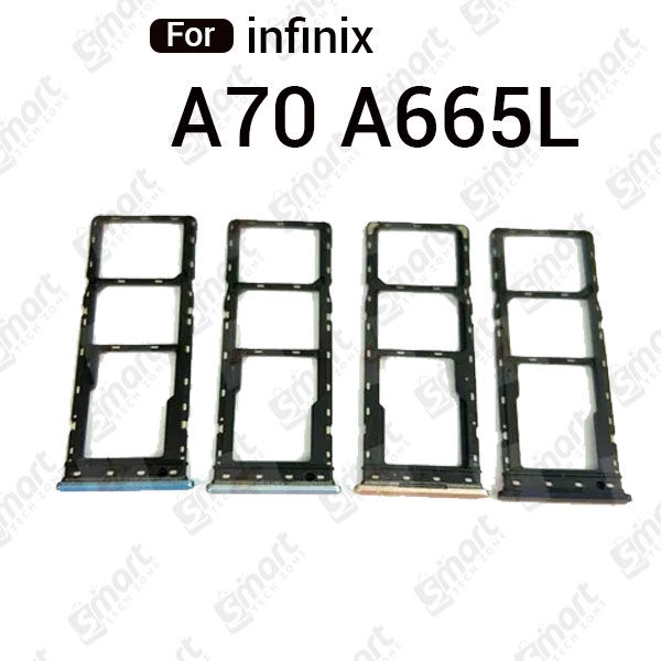 For itel A70 A665L Sim Tray Micro SD Card Slot with Sim Ejector Pin Replacement Parts