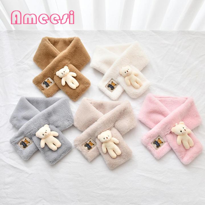 Ameesi%20Collar%20Scarf%20Cartoon%20Bear%20Doll%20Autumn%20Winter%20Women%20Neck%20Warmer%20Collar%20Scarf%20-%20Image%209